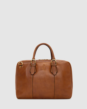 Madrid Burned - 16" Leather Briefcase