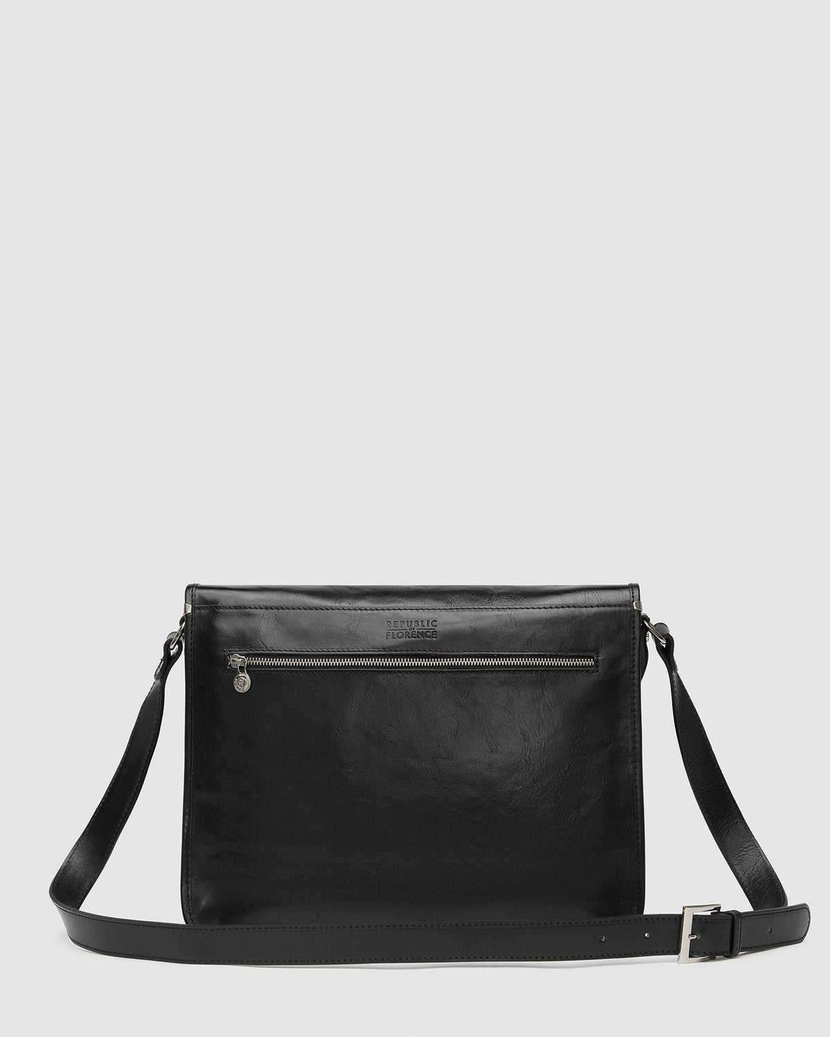 Nero Jet - 15" Leather Messenger Bag