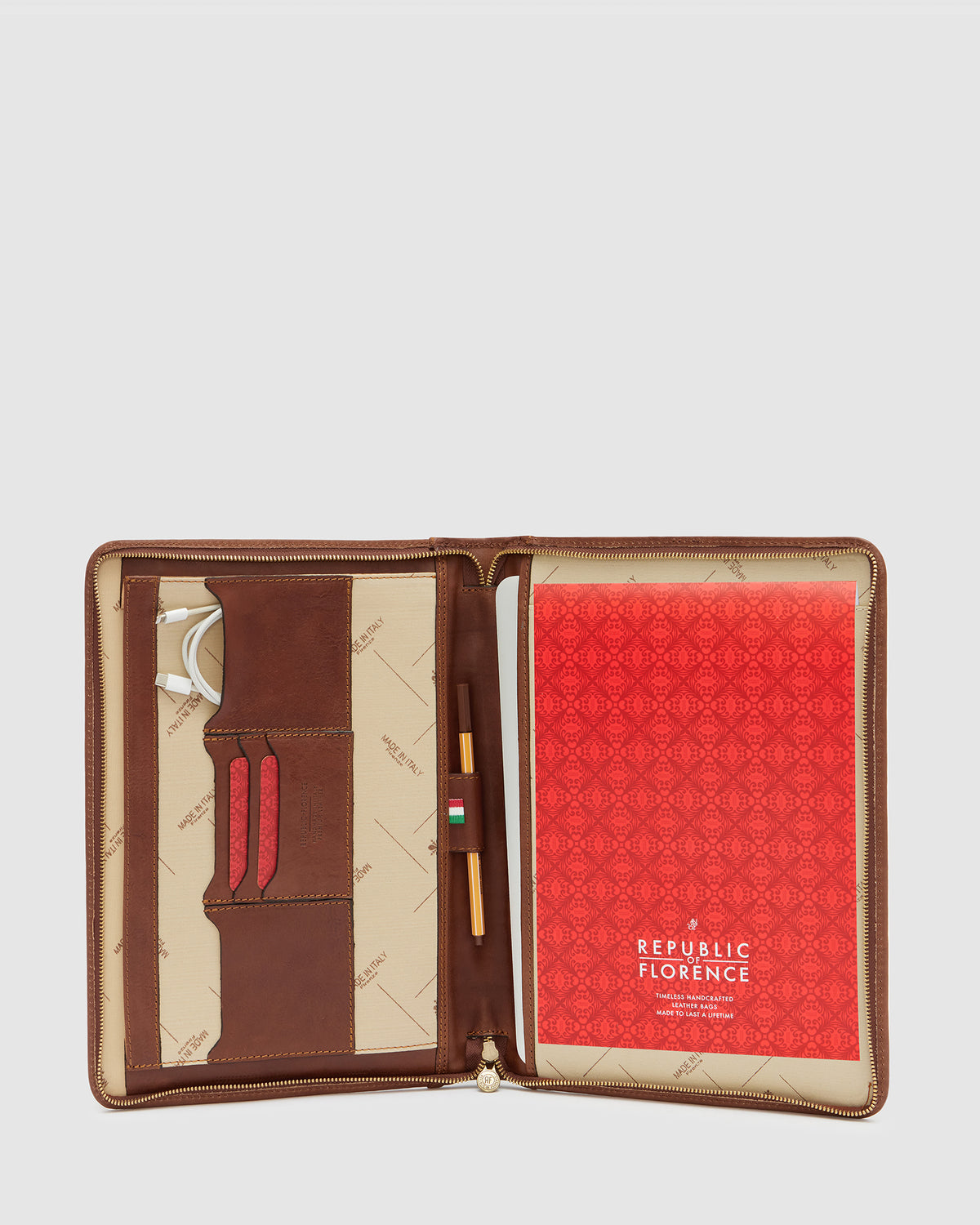 Folio Earth - Slim Zip Leather Compendium
