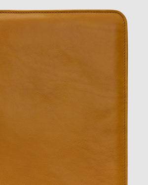 Folio Saffron - Slim Zip Leather Compendium