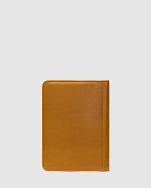 Folio Saffron - Slim Zip Leather Compendium