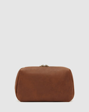 Otto Earth - Leather Toiletry Bag