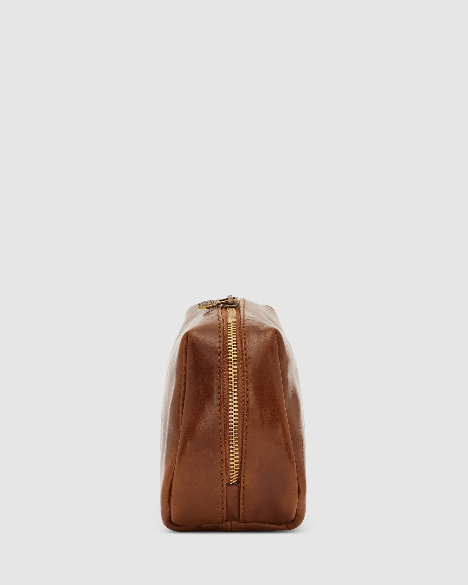 Otto Dopp Kit Tan - Leather Toiletry Bag - Republic of Florence