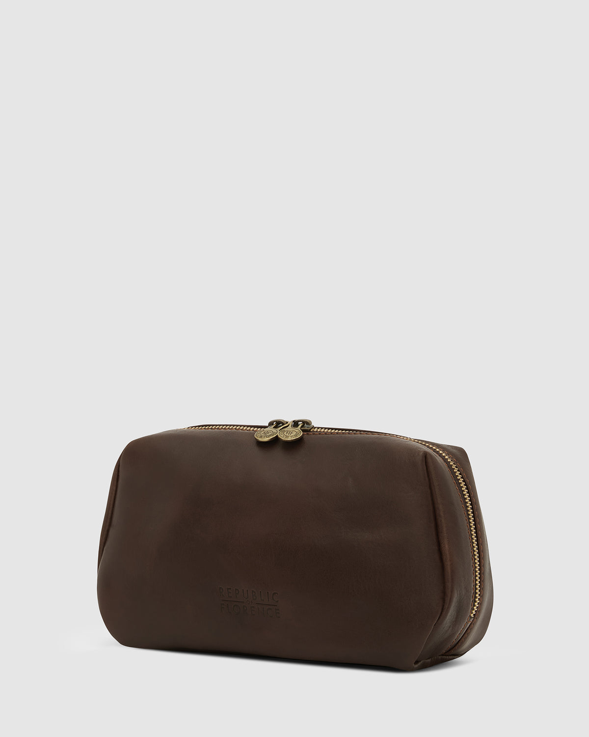 Otto Espresso - Leather Toiletry Bag
