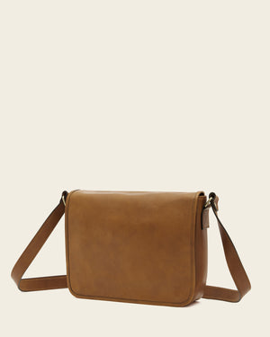 Aurelian Burned - 14" Leather Messenger