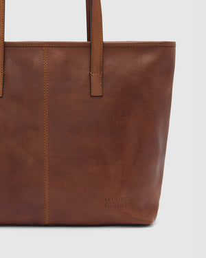 Beatrice Earth - Leather Work Tote