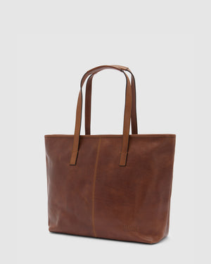 Beatrice Earth - Leather Work Tote