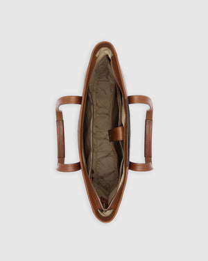 Beatrice Earth - Leather Work Tote