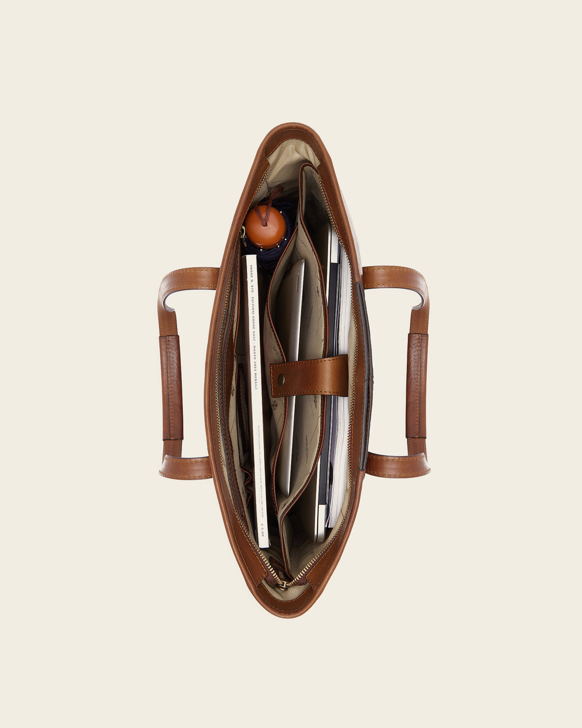Beatrice Earth - Leather Work Tote