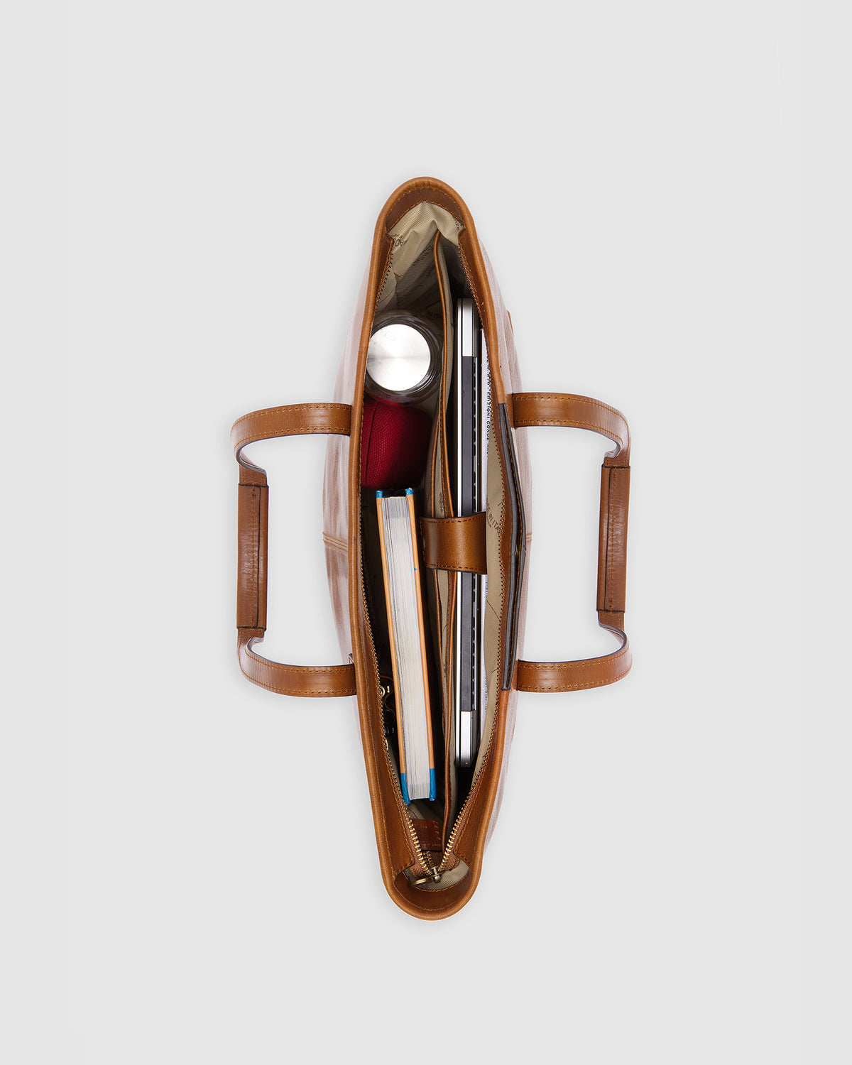 Beatrice Honey - Leather Work Tote