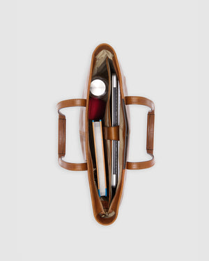 Beatrice Honey - Leather Work Tote