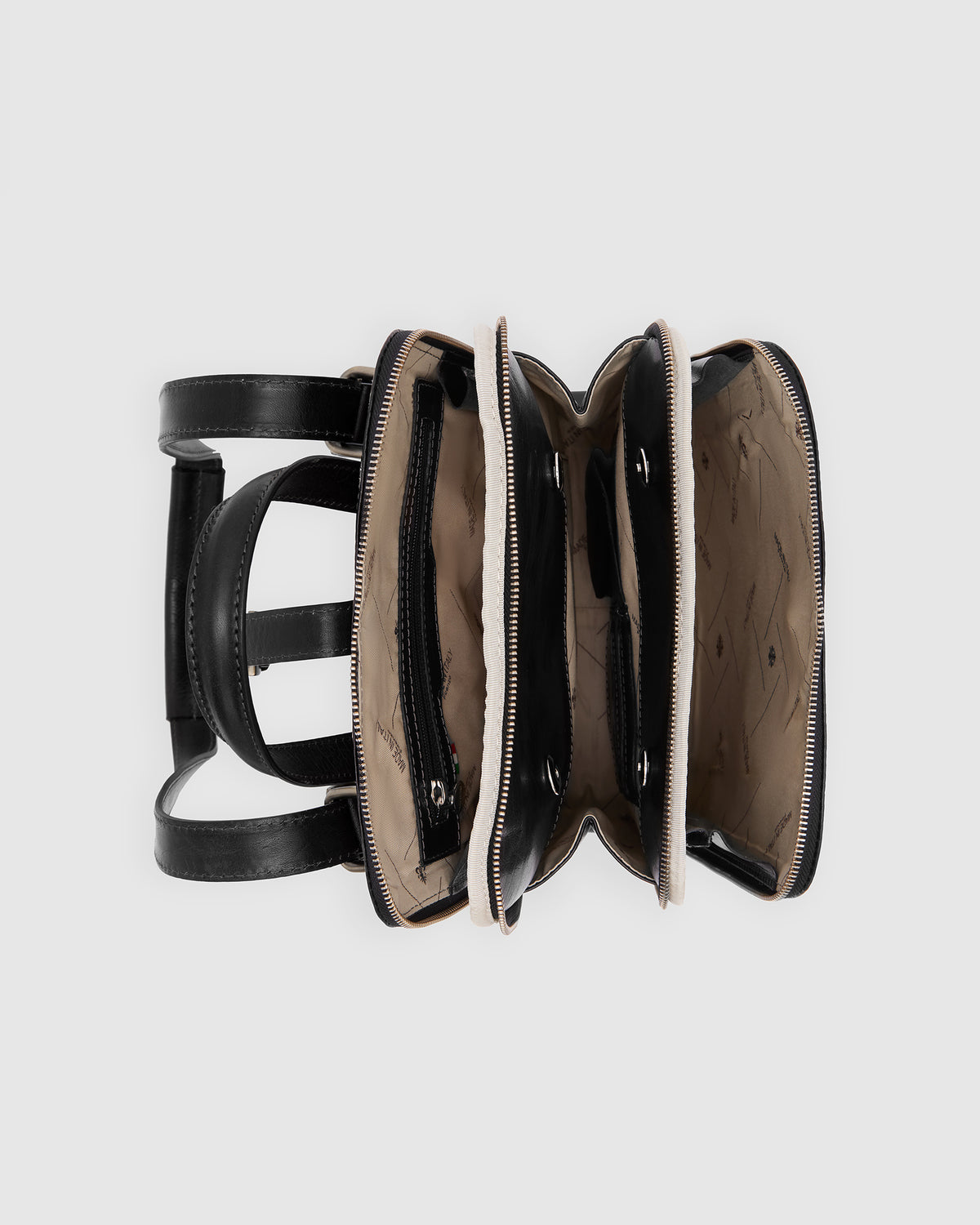 Emma Jet - 3-in-1 Convertible Leather Backpack