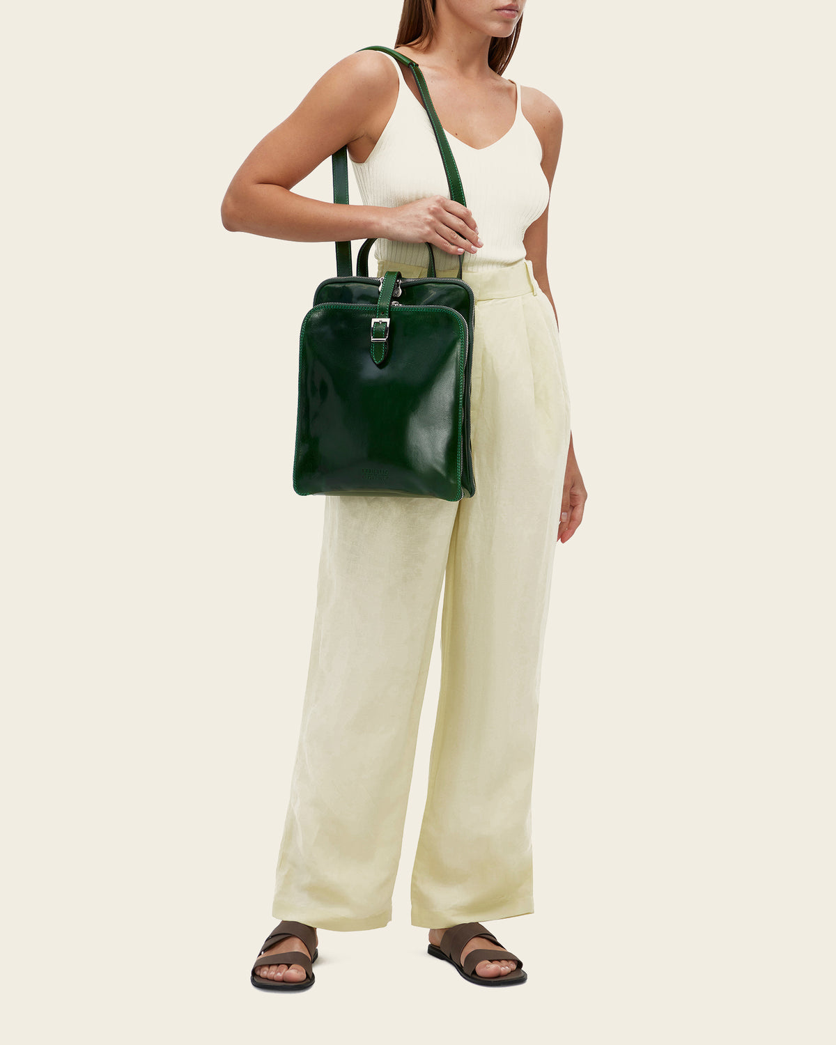 Emma Forest - 3-in-1 Convertible Leather Backpack