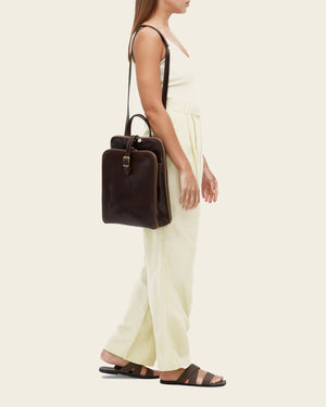 Emma Terra - 3-in-1 Convertible Leather Backpack