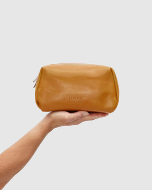 Otto Saffron - Leather Toiletry Bag
