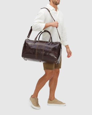 Albertis Moro - Leather Weekender Bag