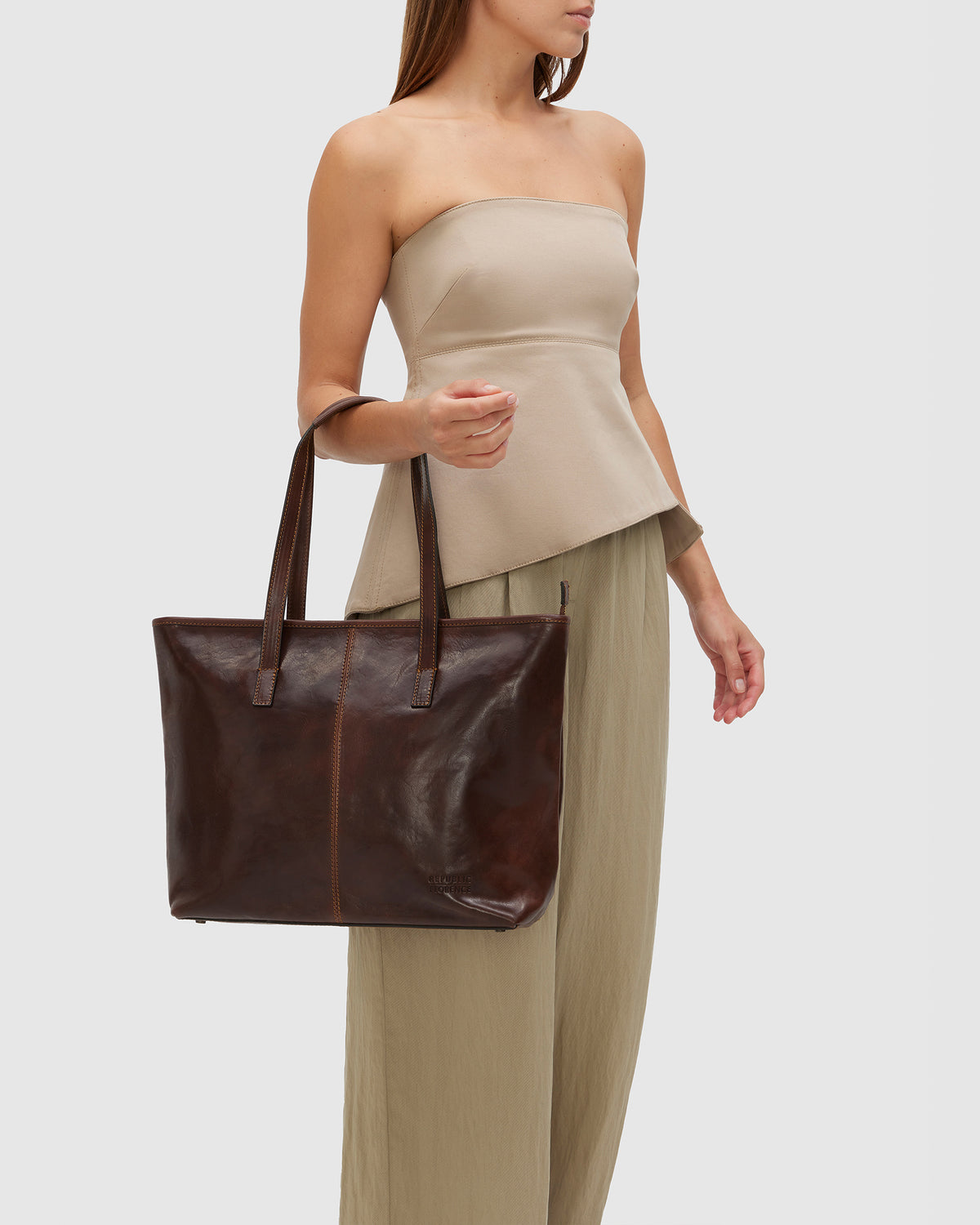 Beatrice Terra - Leather Work Tote