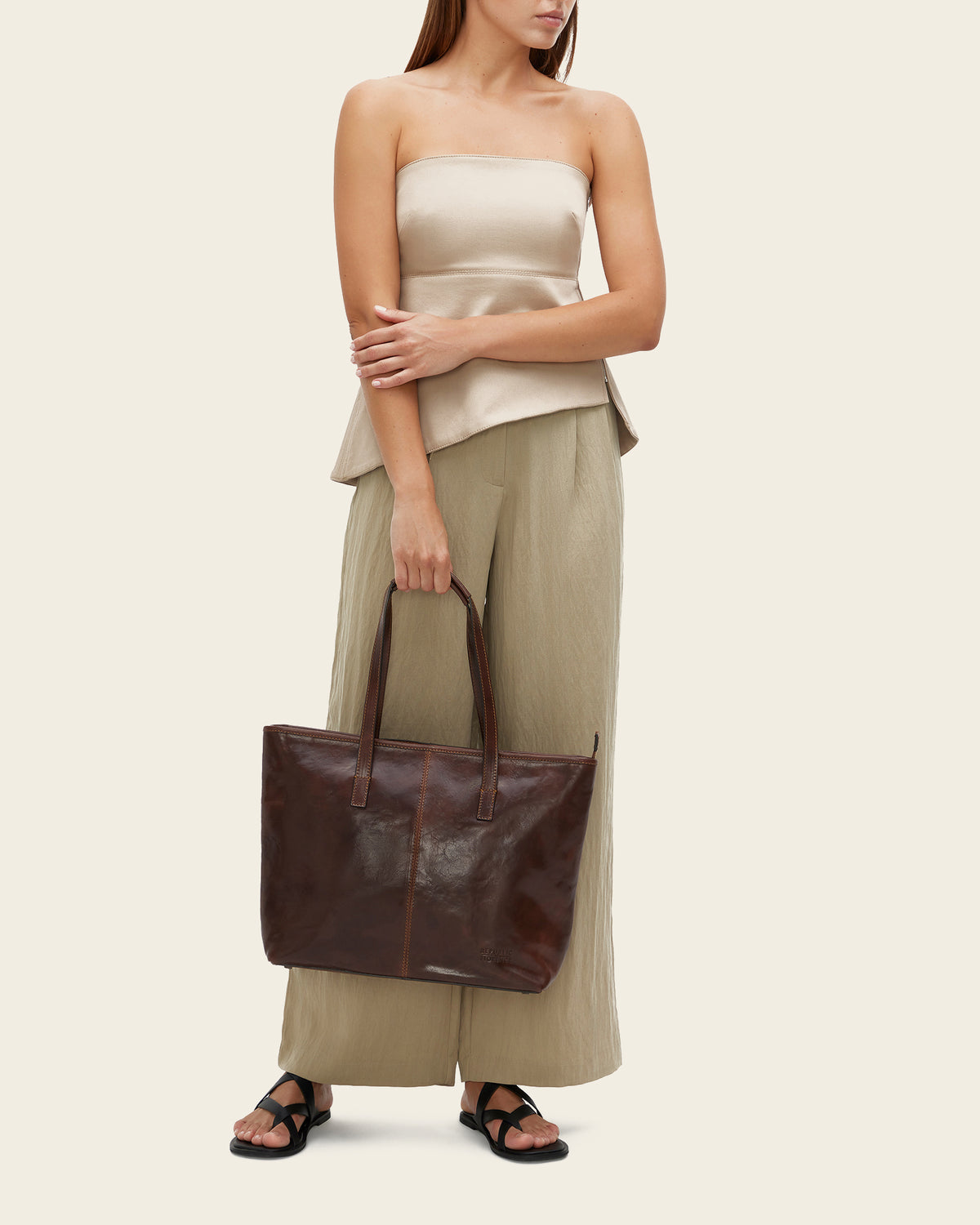 Beatrice Terra - Leather Work Tote