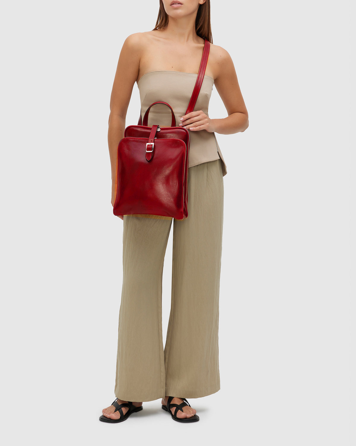 Emma Rosso - 3-in-1 Convertible Leather Backpack