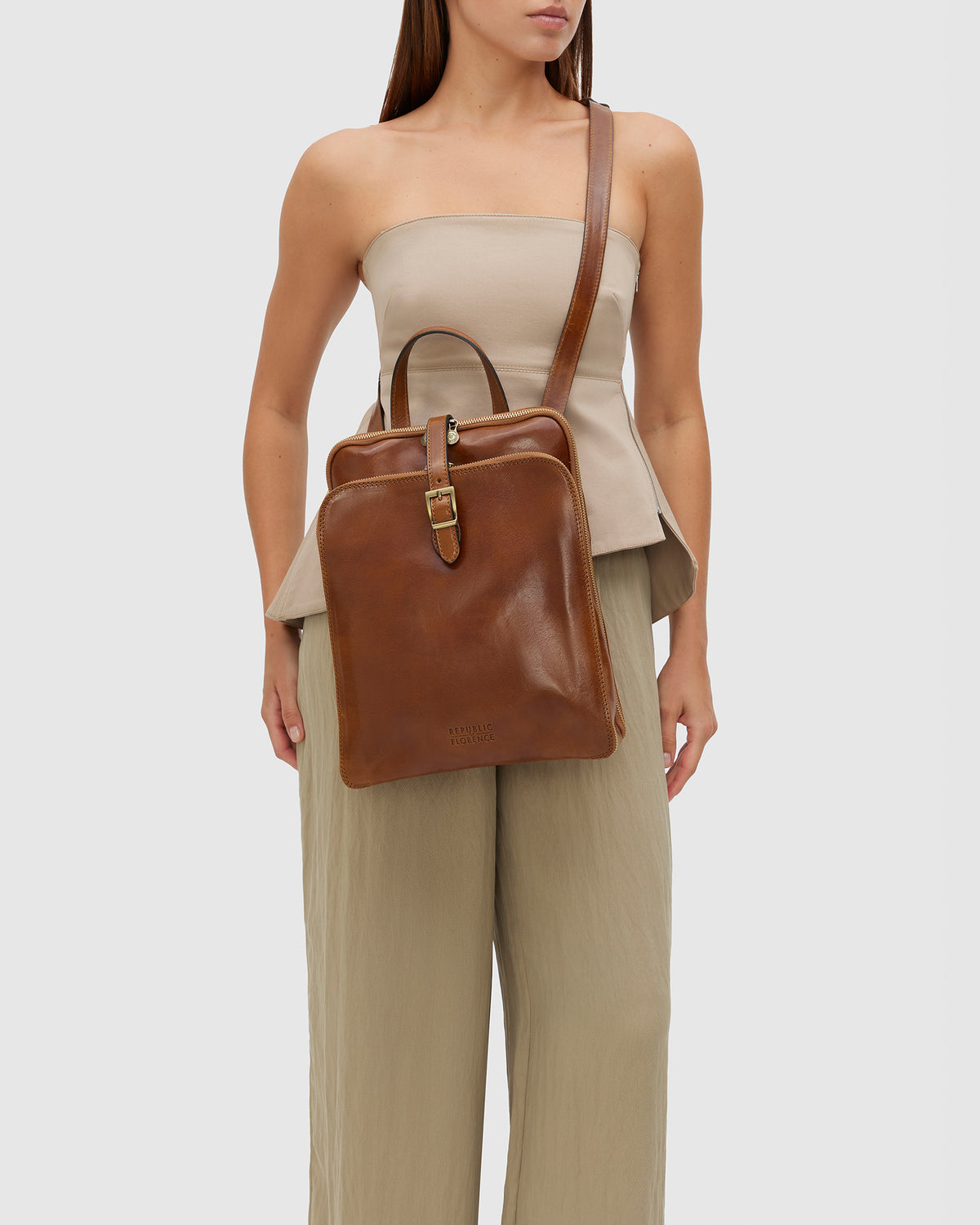 Emma Honey - 3-in-1 Convertible Leather Backpack