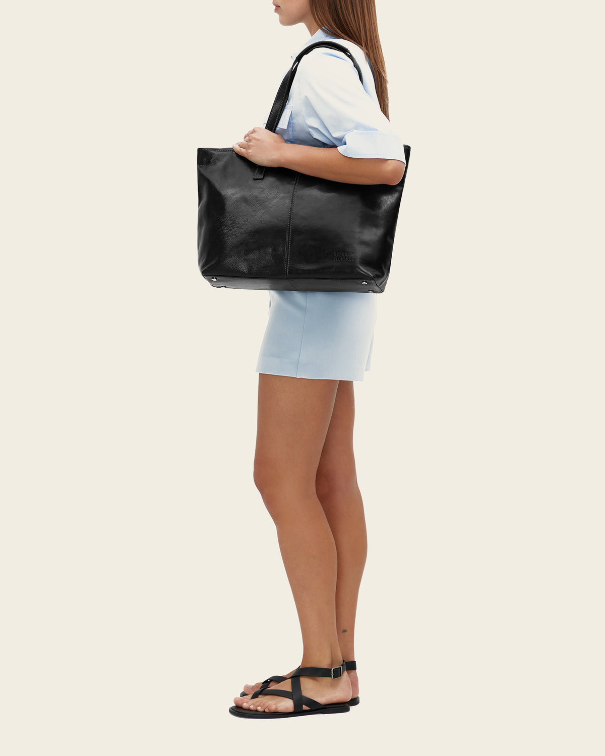 Beatrice Jet - Leather Work Tote