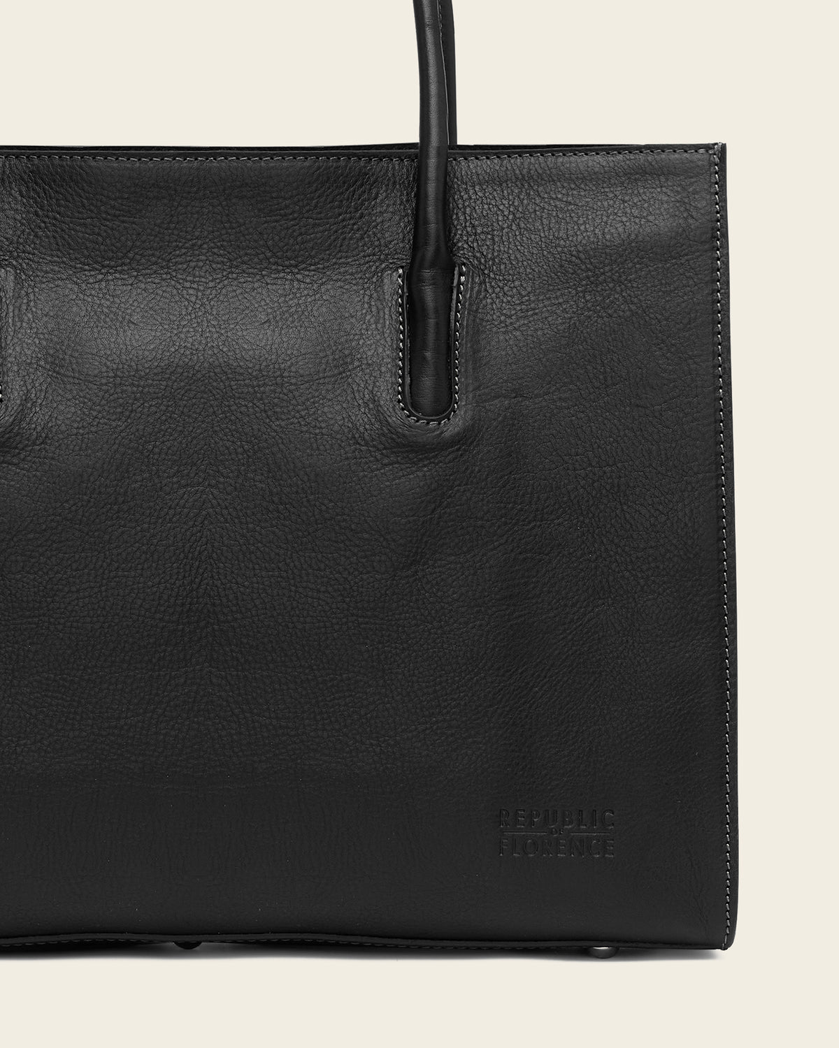 Donatella Matte Black Tote Bag