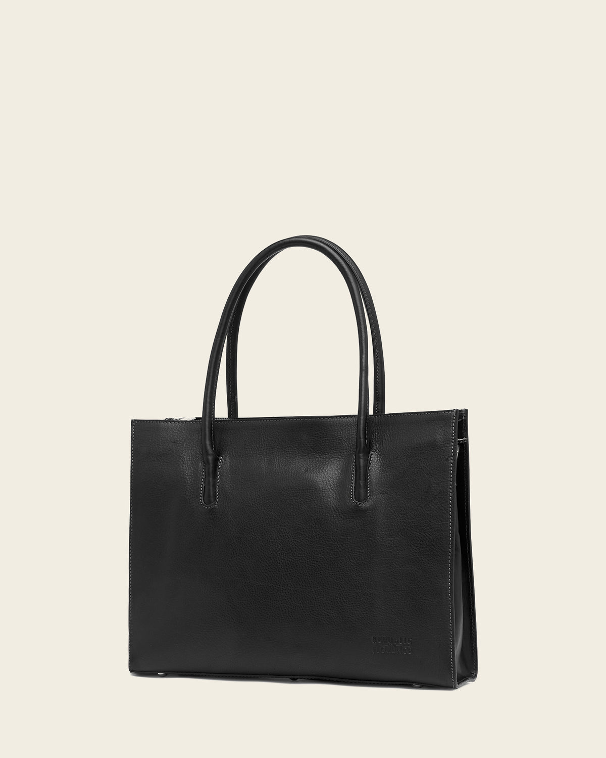 Donatella Matte Black Tote Bag