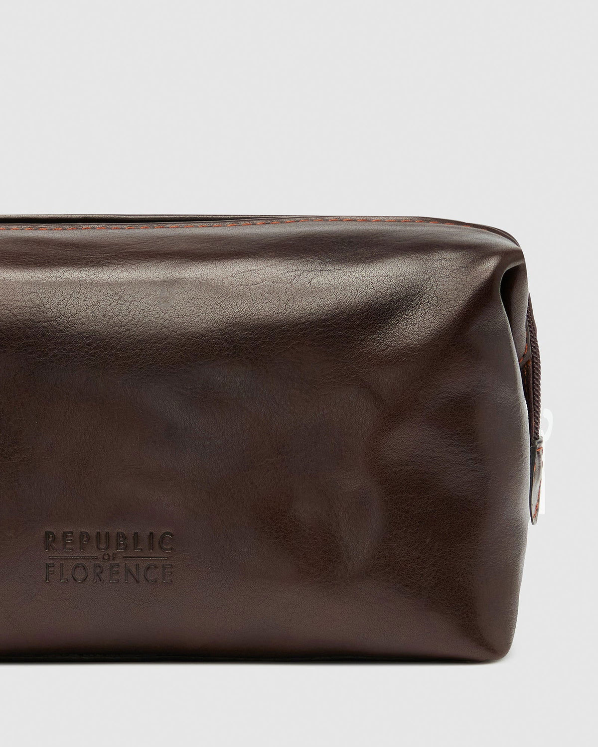 The Grand Dopp Kit Chocolate - toilet bag - Republic of Florence