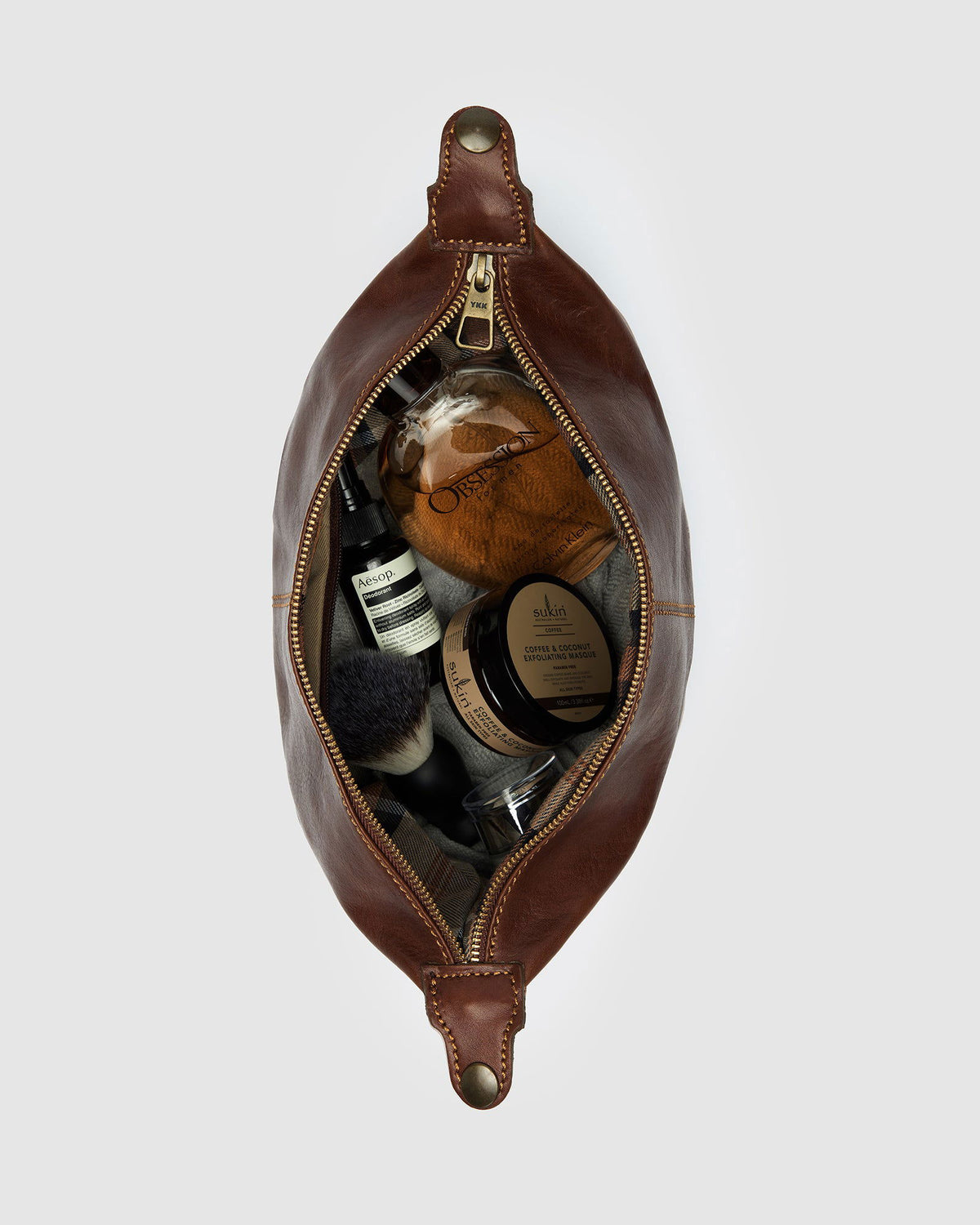 Tre Dopp Kit Matt Brown  - toilet bag - Republic of Florence