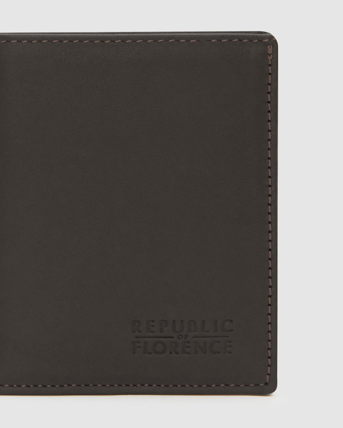 Verdi Chocolate - Vertical Bifold Nappa Leather Wallet - Republic of Florence
