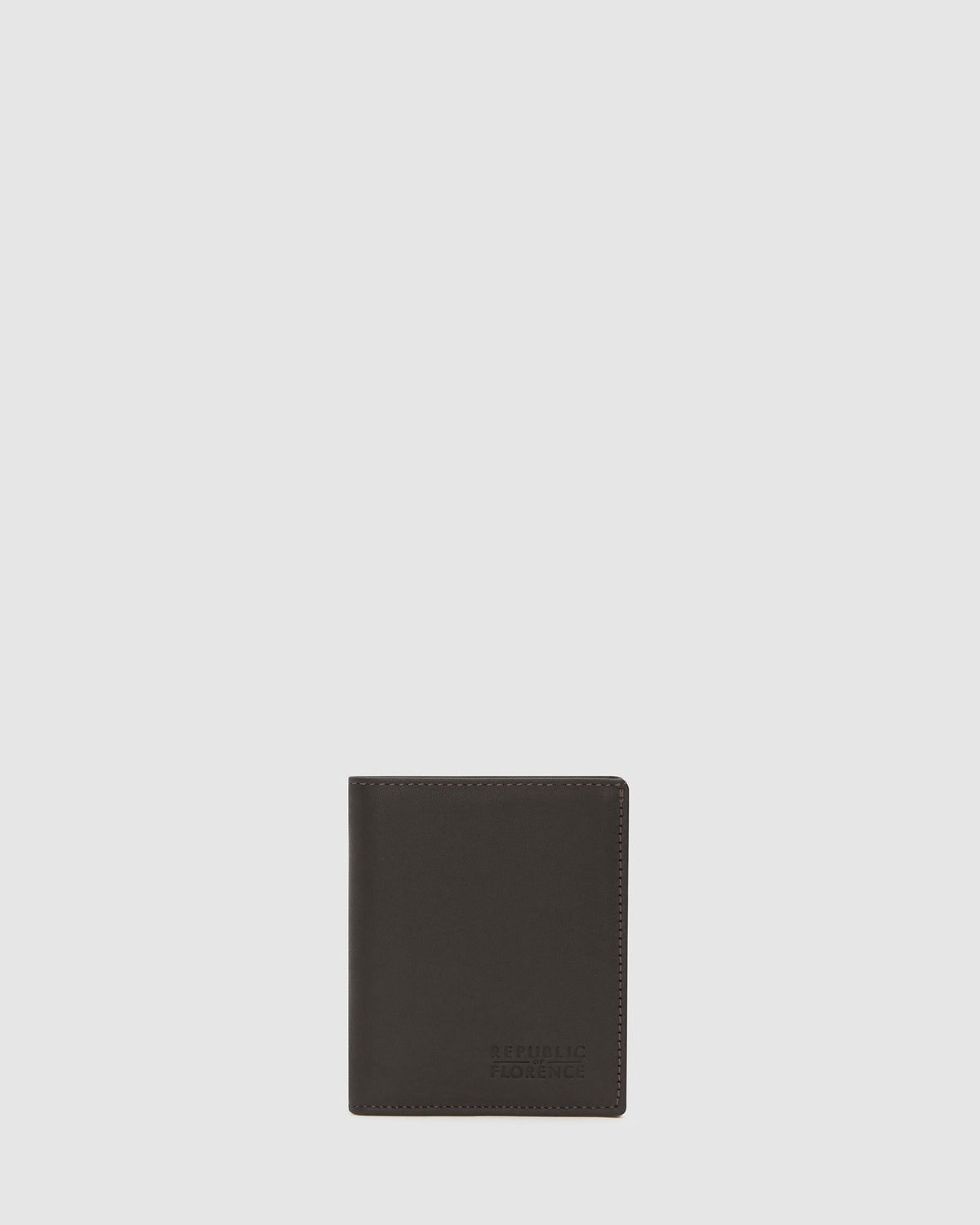 Verdi Chocolate - Vertical Bifold Nappa Leather Wallet - Republic of Florence