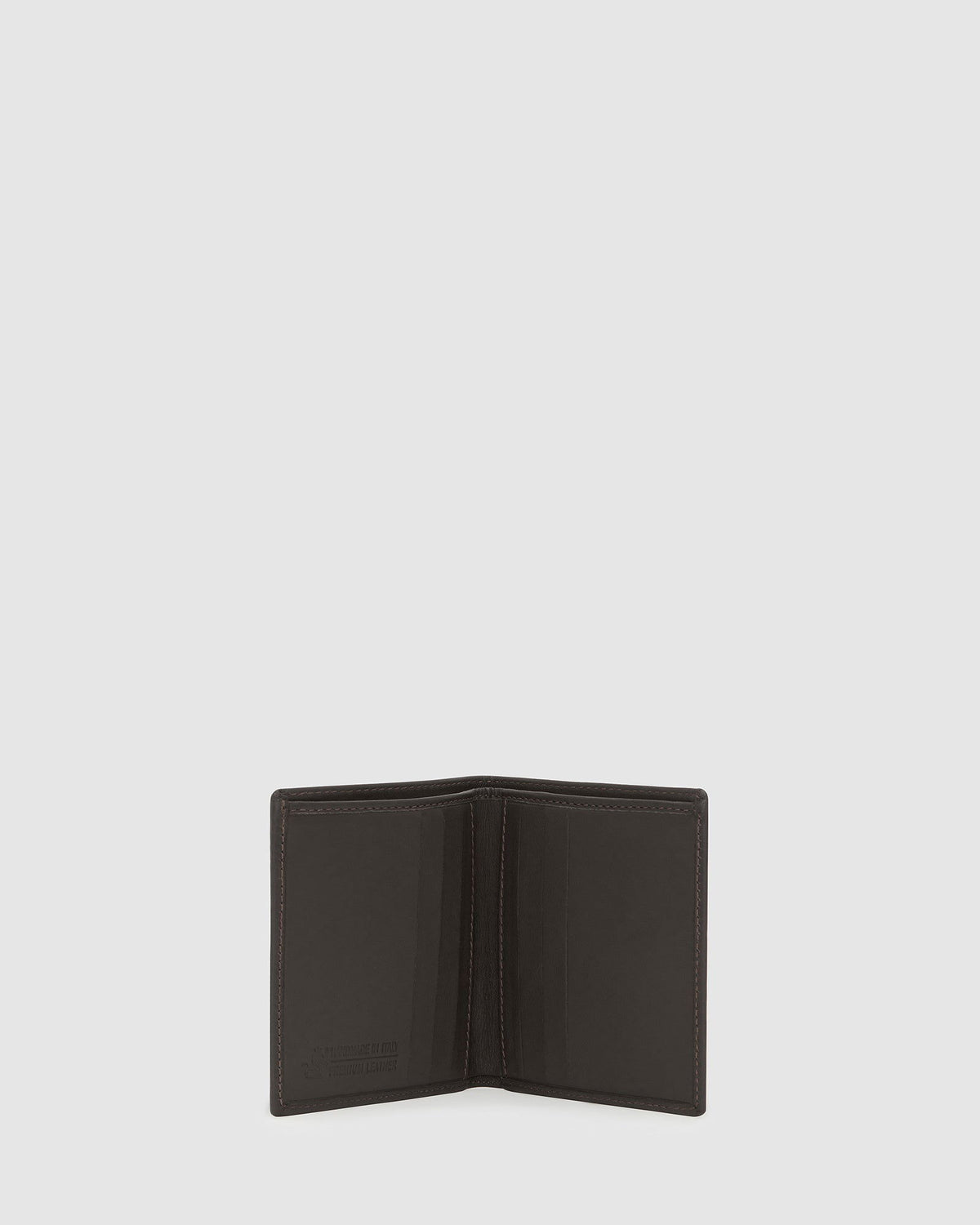 Verdi Chocolate - Vertical Bifold Nappa Leather Wallet - Republic of Florence