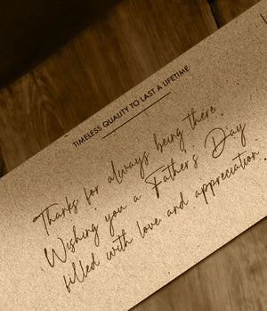 Handwritten note.