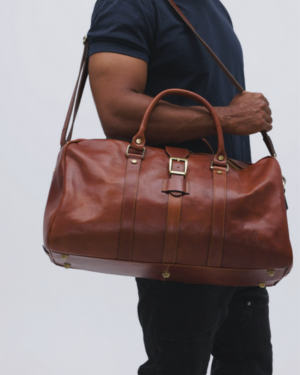 Amerigo Earth - Leather Weekender Bag
