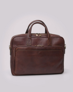 Pretoria Espresso - 15" Leather Laptop Briefcase