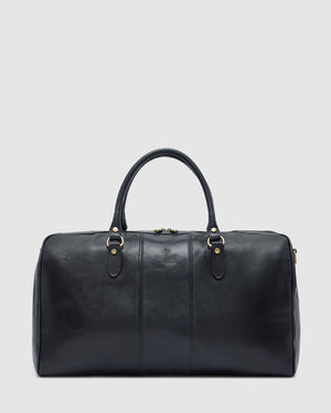 Albertis Blue - Leather Duffle Bag - Republic of Florence