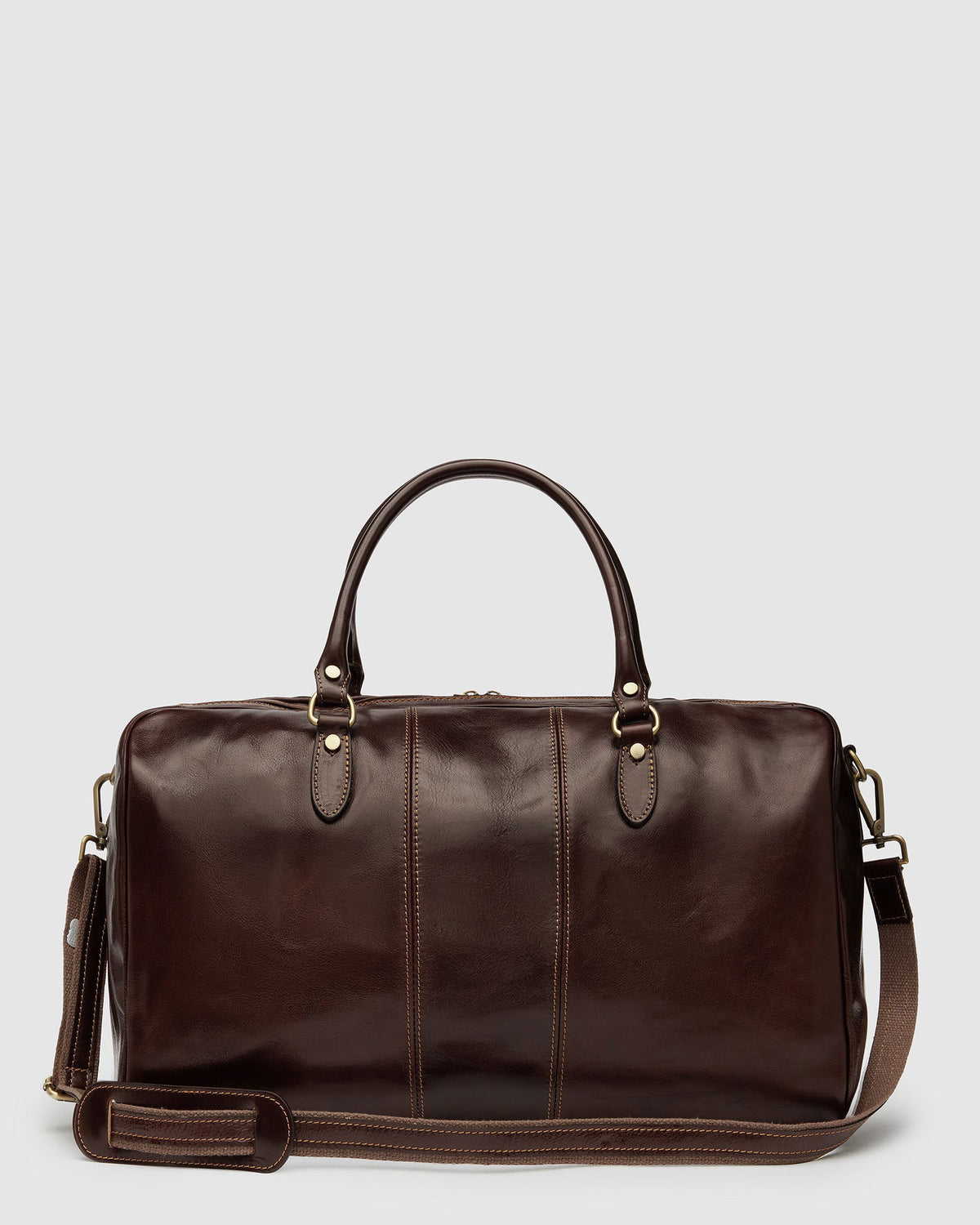 Albertis Brown - Leather Duffle Bag - Republic of Florence