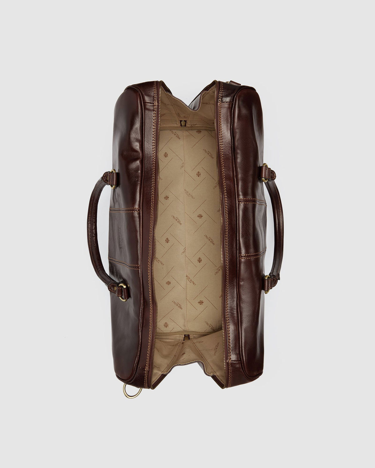 Albertis Brown - Leather Duffle Bag - Republic of Florence