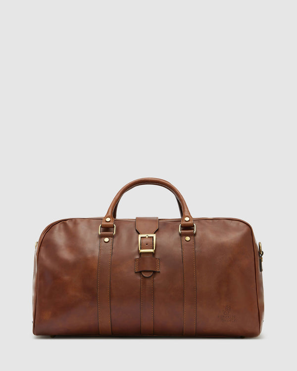 Amerigo Matt Brown Leather Duffle Bag Republic of Florence