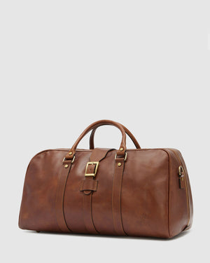 Amerigo Matt Brown - Leather Duffle Bag - Republic of Florence
