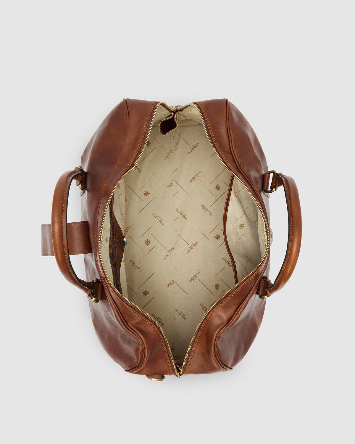 Amerigo Matt Brown - Leather Duffle Bag - Republic of Florence