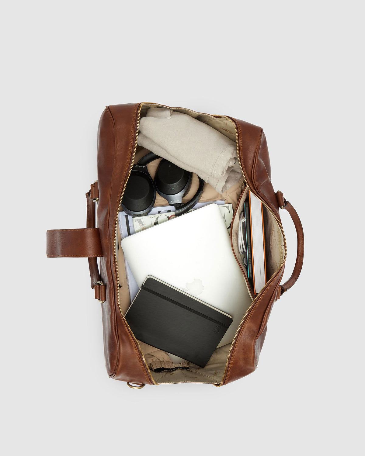 Amerigo Matt Brown - Leather Duffle Bag - Republic of Florence