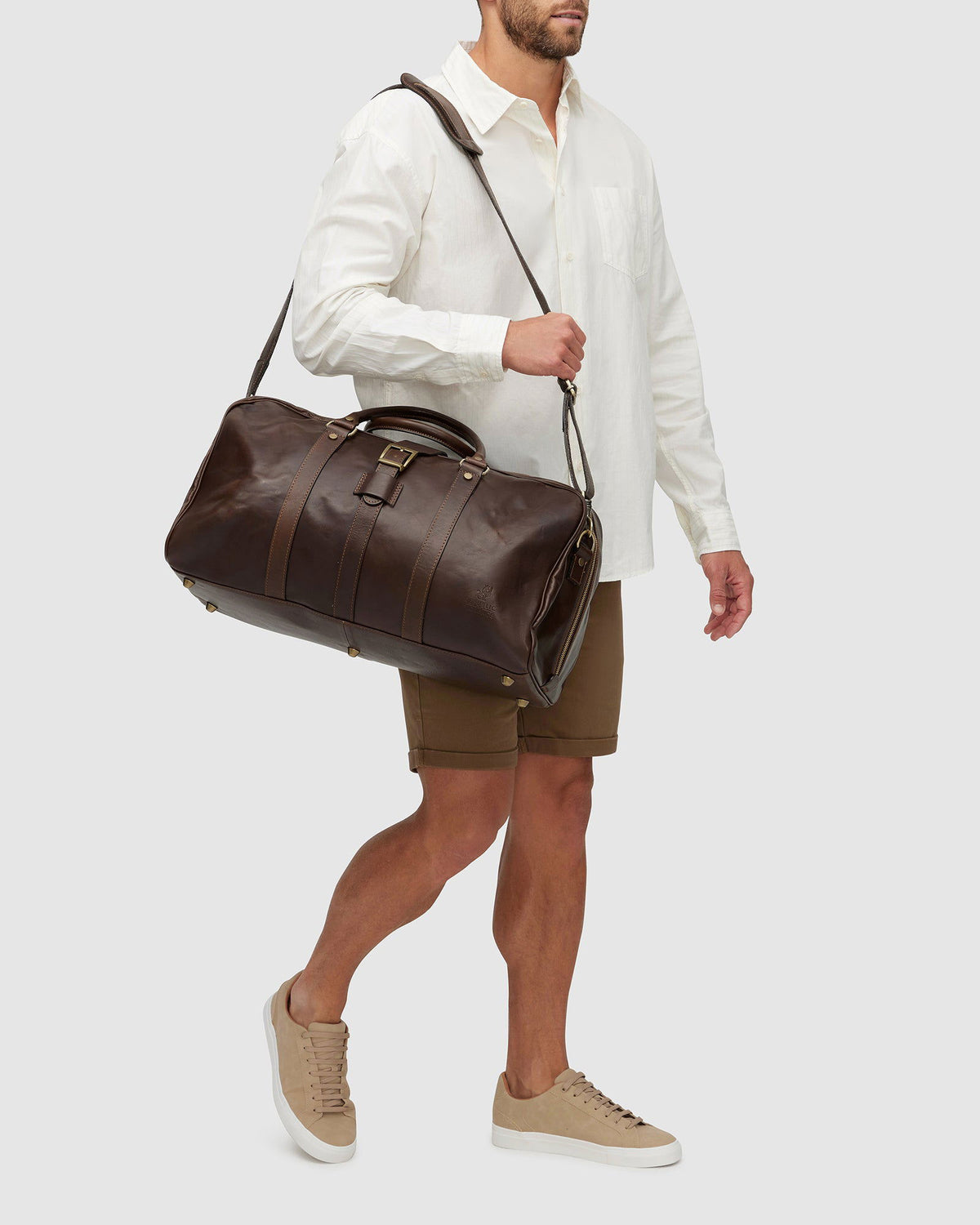 Amerigo Matt Chocolate - Duffle Bag - Republic of Florence