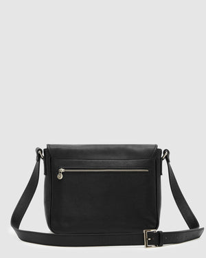 Aurelian Matt Black - 13" laptop leather messenger - Republic of Florence
