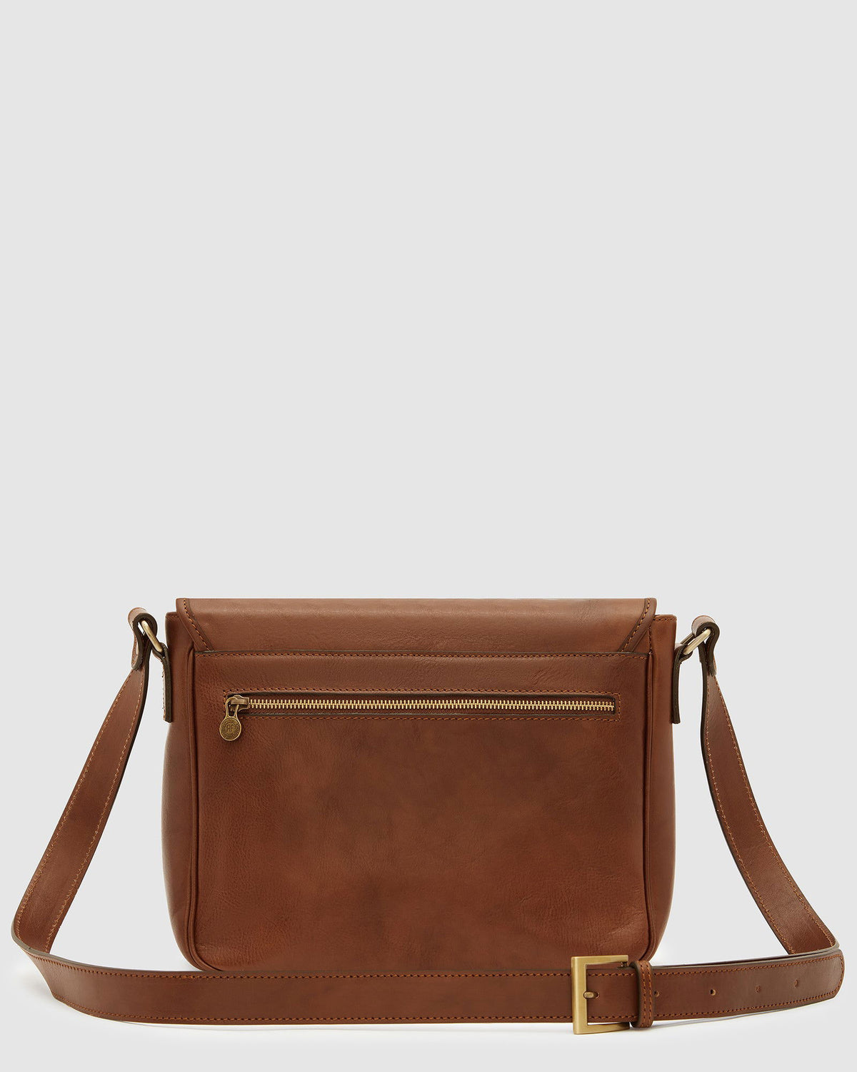 Aurelian Matt Brown - 13" laptop leather messenger - Republic of Florence