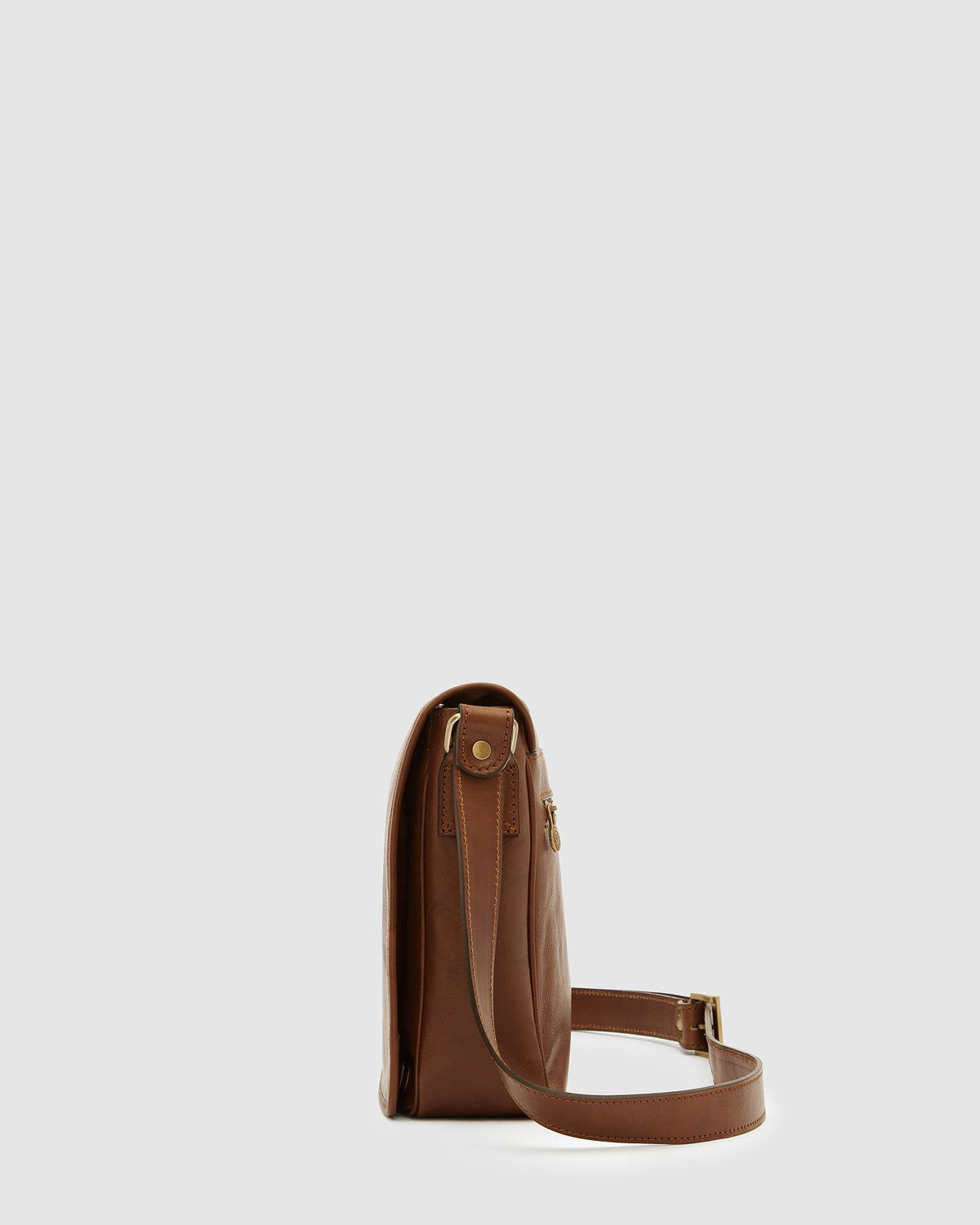 Aurelian Matt Brown - 13" laptop leather messenger - Republic of Florence