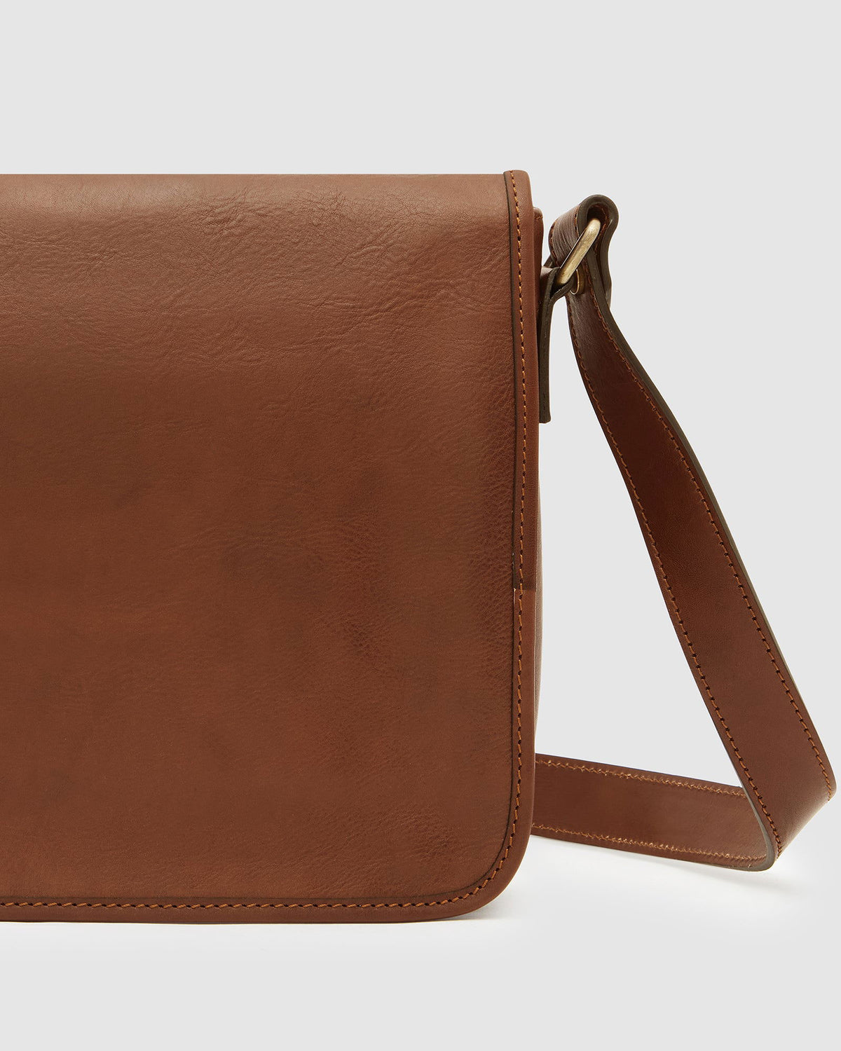 Aurelian Matt Brown - 13" laptop leather messenger - Republic of Florence