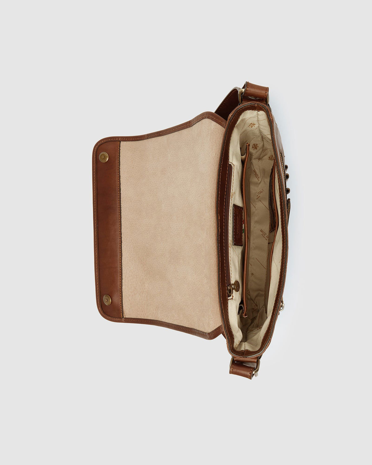 Aurelian Matt Brown - 13" laptop leather messenger - Republic of Florence