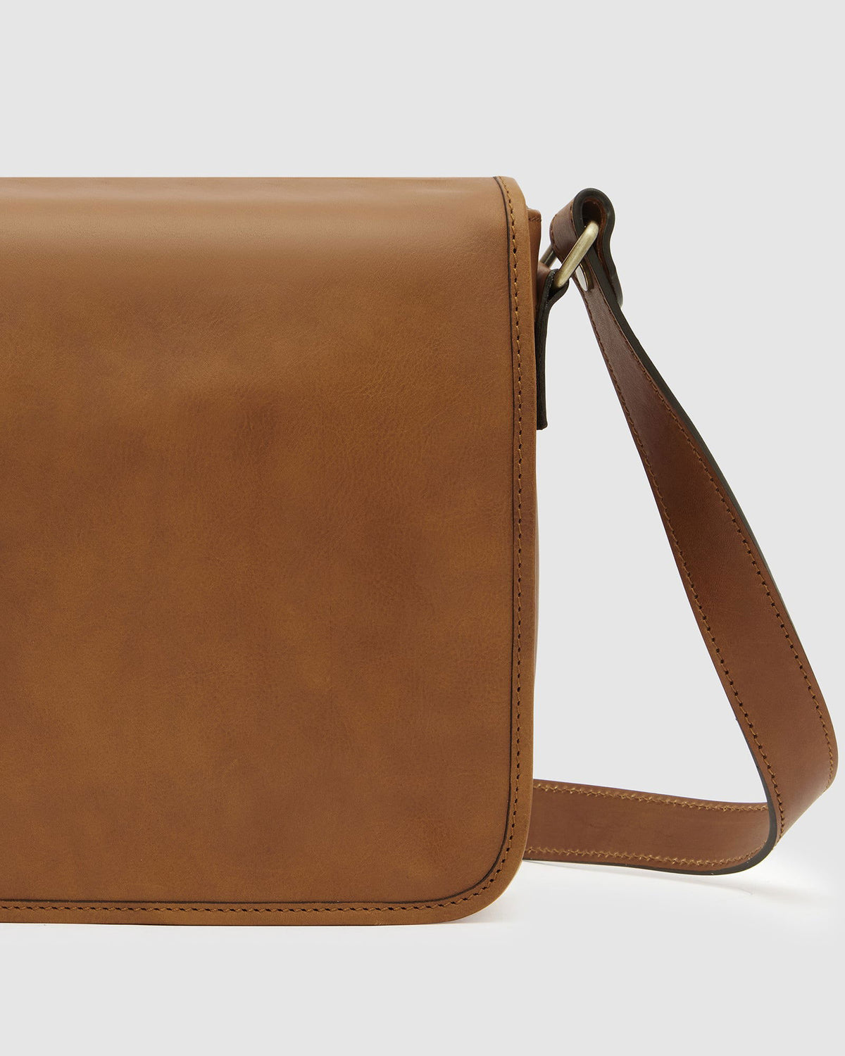 Aurelian Matt Tan - 13" laptop leather messenger - Republic of Florence