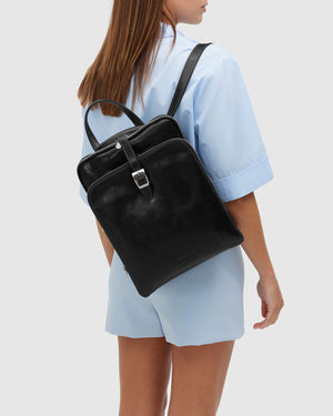 Emma Black - Shoulder Bag/Backpack - Republic of Florence